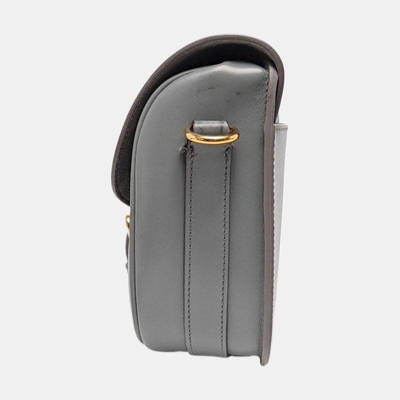 DIOR Bobby 中號藍色牛皮單肩包手提包斜挎包金色五金可拆卸肩帶-2