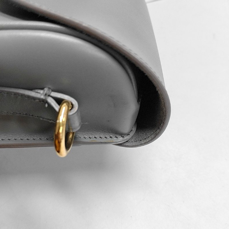 DIOR Bobby 中號藍色牛皮單肩包手提包斜挎包金色五金可拆卸肩帶-13