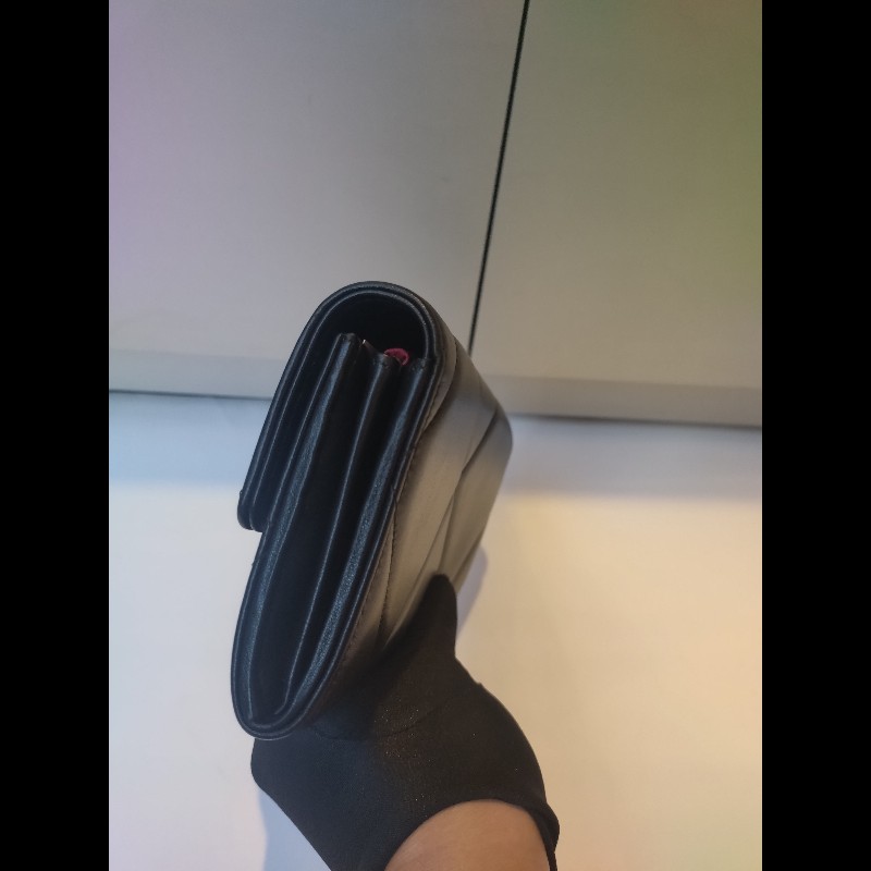 Chanel 黑羊皮19下蓋長夾-5