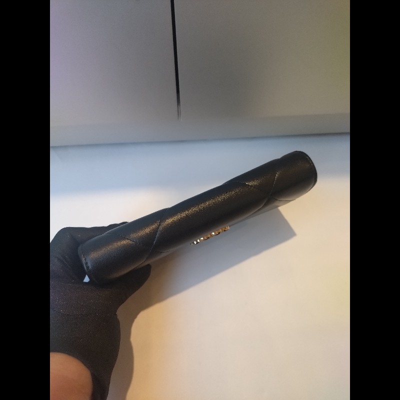 Chanel 黑羊皮19下蓋長夾-7