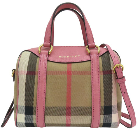 粉色 帆布格紋 Alchester 兩用包【BURBERRY 巴寶莉】 3981902/65E