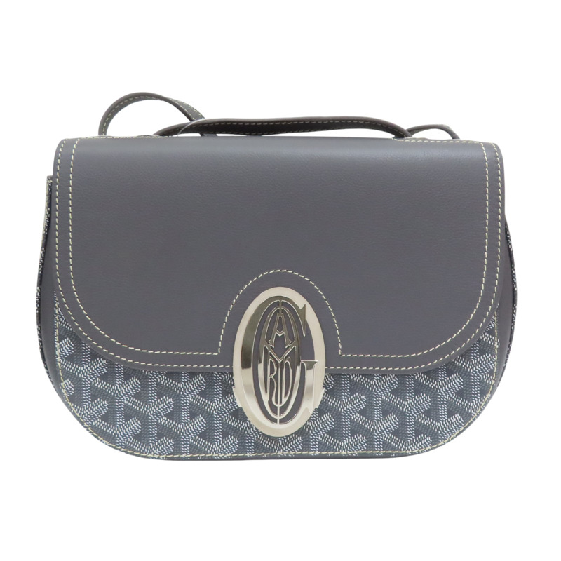 灰色 Goyardine 帆布 233 PM 肩背包【GOYARD 高雅德】-0