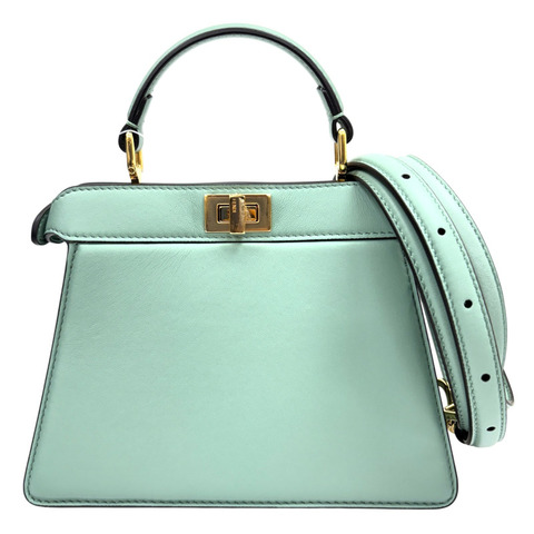 綠色 羊皮 Petite Peekaboo ISeeU 兩用包【FENDI 芬迪】 8BN335