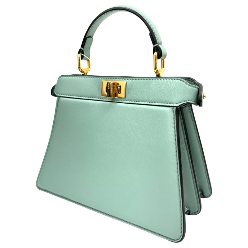 綠色 羊皮 Petite Peekaboo ISeeU 兩用包【FENDI 芬迪】 8BN335-1