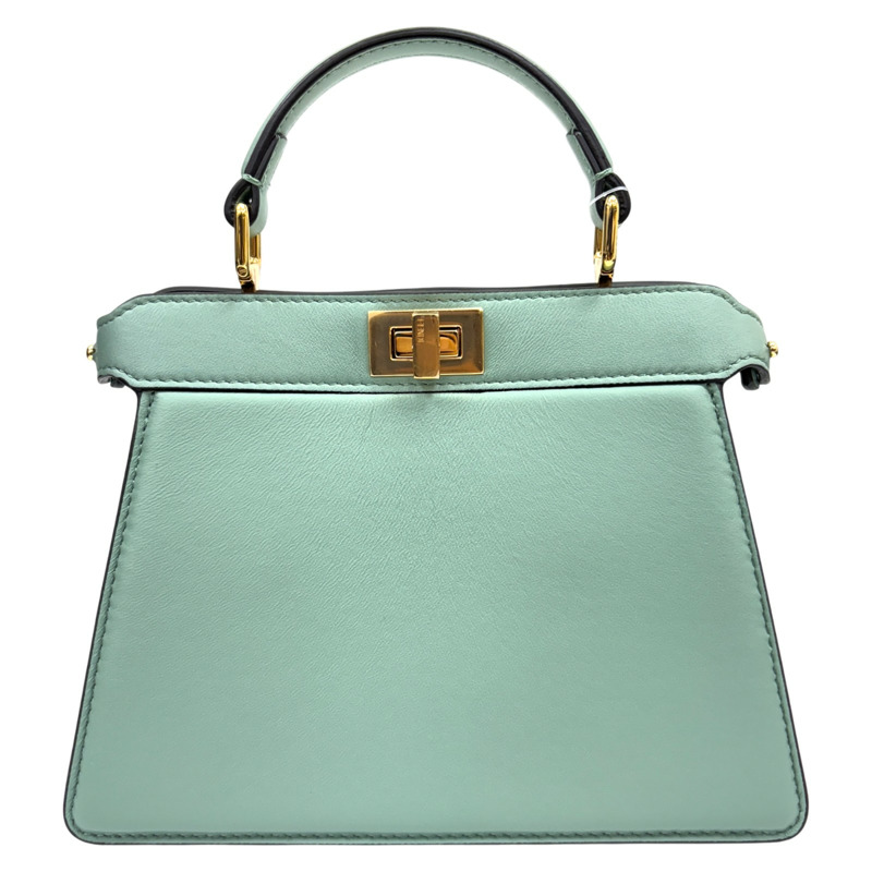 綠色 羊皮 Petite Peekaboo ISeeU 兩用包【FENDI 芬迪】 8BN335-2