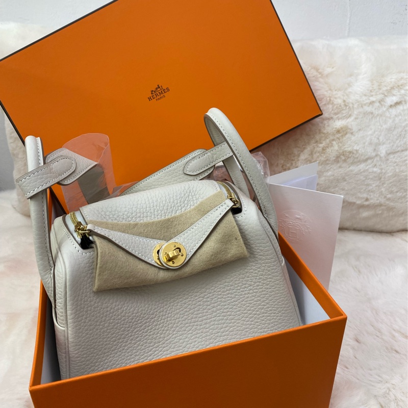 Mini Lindy奶昔白 金扣-2