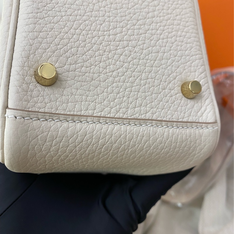 Mini Lindy奶昔白 金扣-4