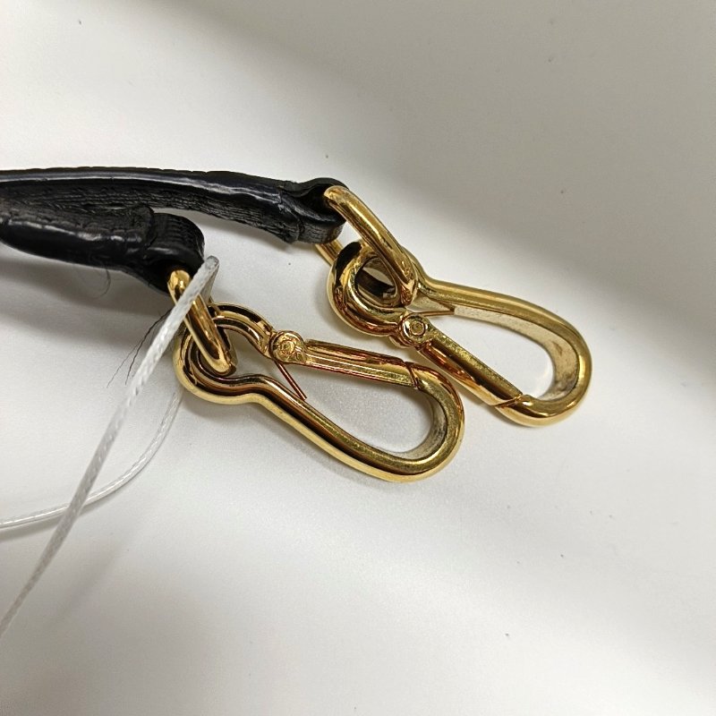 BURBERRY Buckle拼色帆布印花斜挎包單肩包金色五金可拆卸肩帶-12