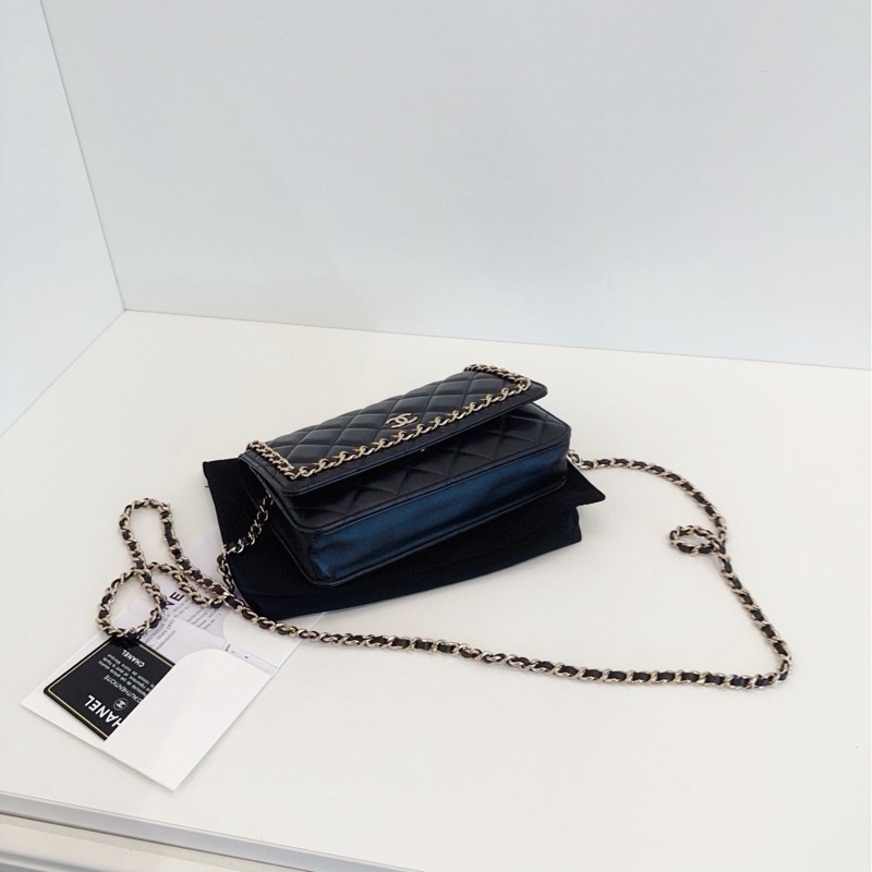 ✨Chanel 黑金穿鏈woc 高價系列 專櫃每年必漲 有保卡🖤-5