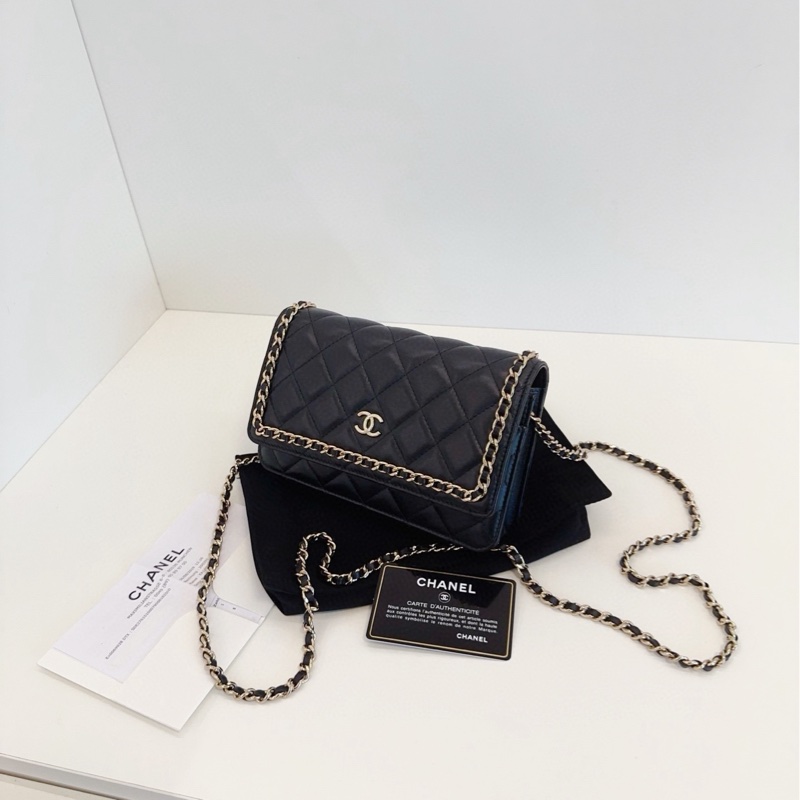 ✨Chanel 黑金穿鏈woc 高價系列 專櫃每年必漲 有保卡🖤-8