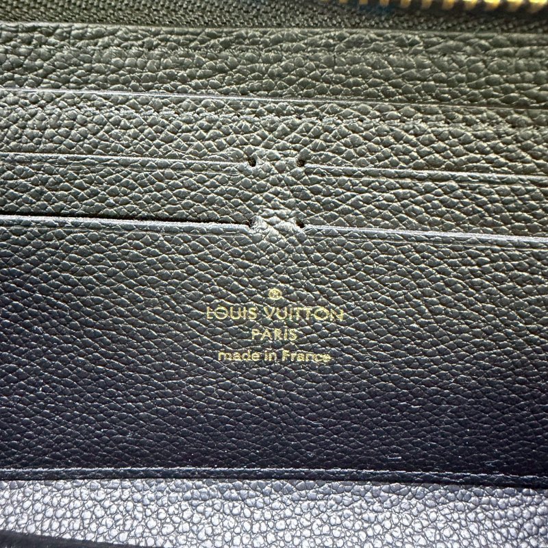 LV Clemence窄版壓花長夾-7