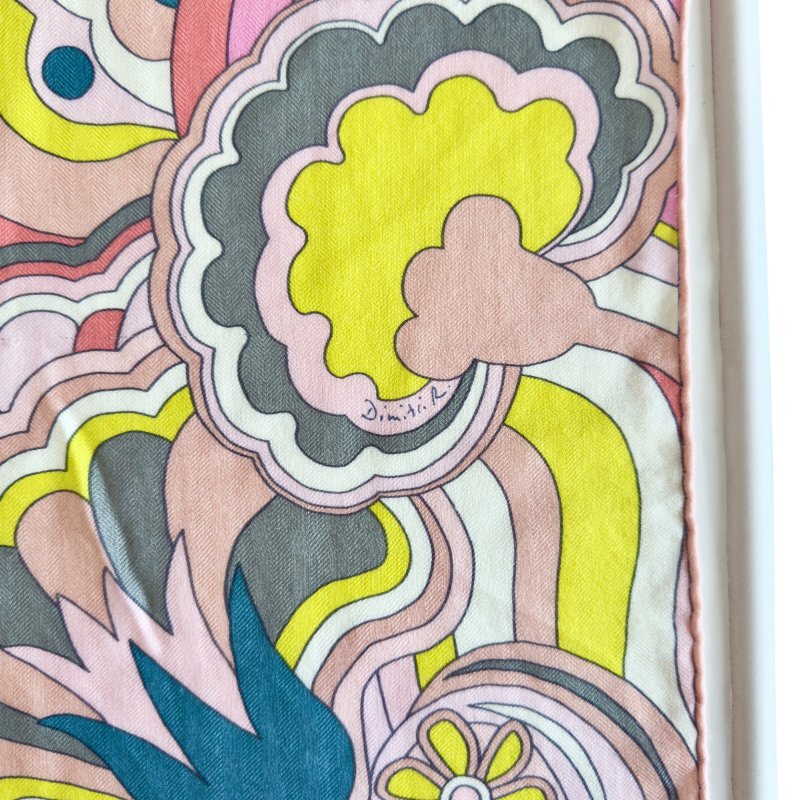 HERMES Faubourg Rainbow shawl 140 福寶大道的彩虹 羊絨 圍巾-5