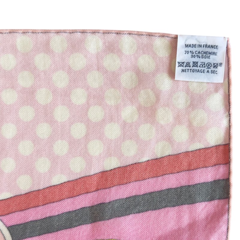 HERMES Faubourg Rainbow shawl 140 福寶大道的彩虹 羊絨 圍巾-10