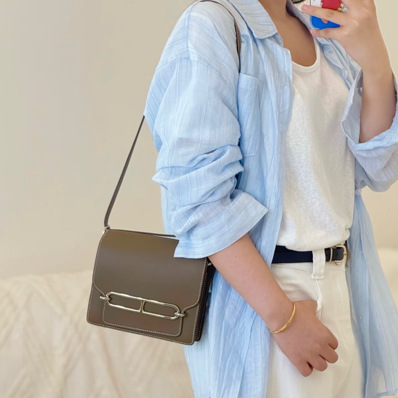 ✨Hermes Roulis 23 大象灰金扣 99新 專櫃難求 好價帶走❤️-0