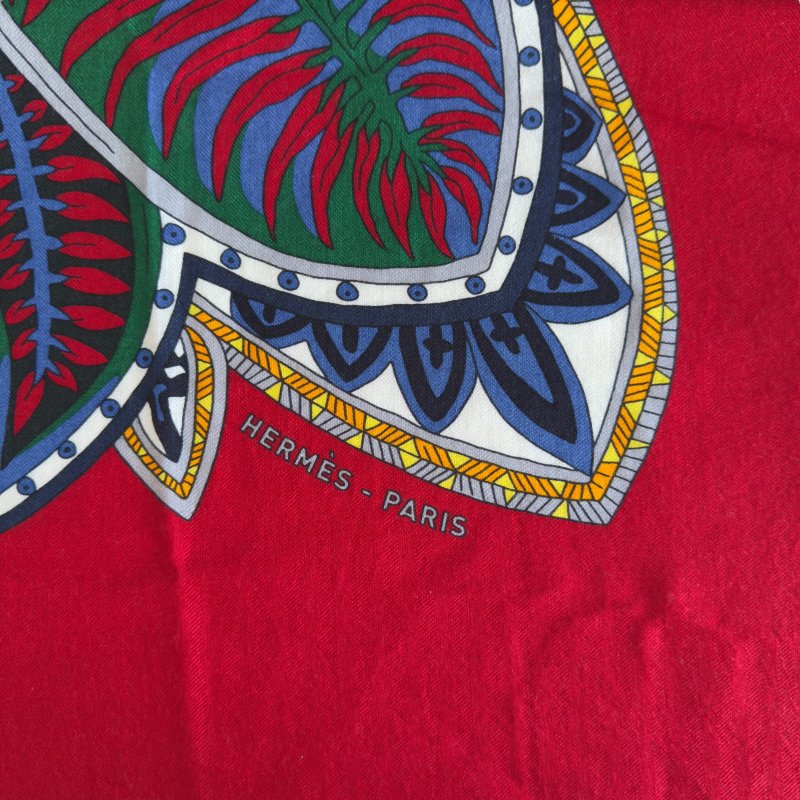 HERMES shawl 140 羊絨 圍巾-1