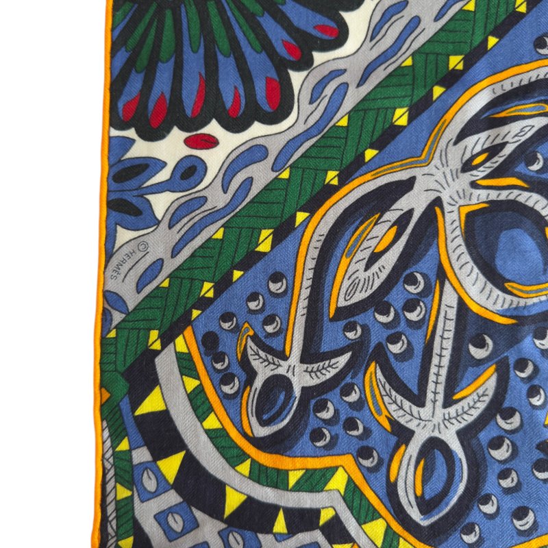 HERMES shawl 140 羊絨 圍巾-3