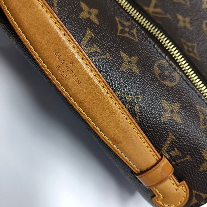 LOUIS VUITTON METIS中號棕色塗層帆布老花郵差包單肩包手提包斜挎包金色五金可拆卸肩帶-10