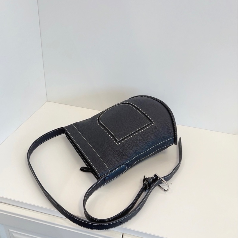 Delvaux daily pin 黑色白綫-5