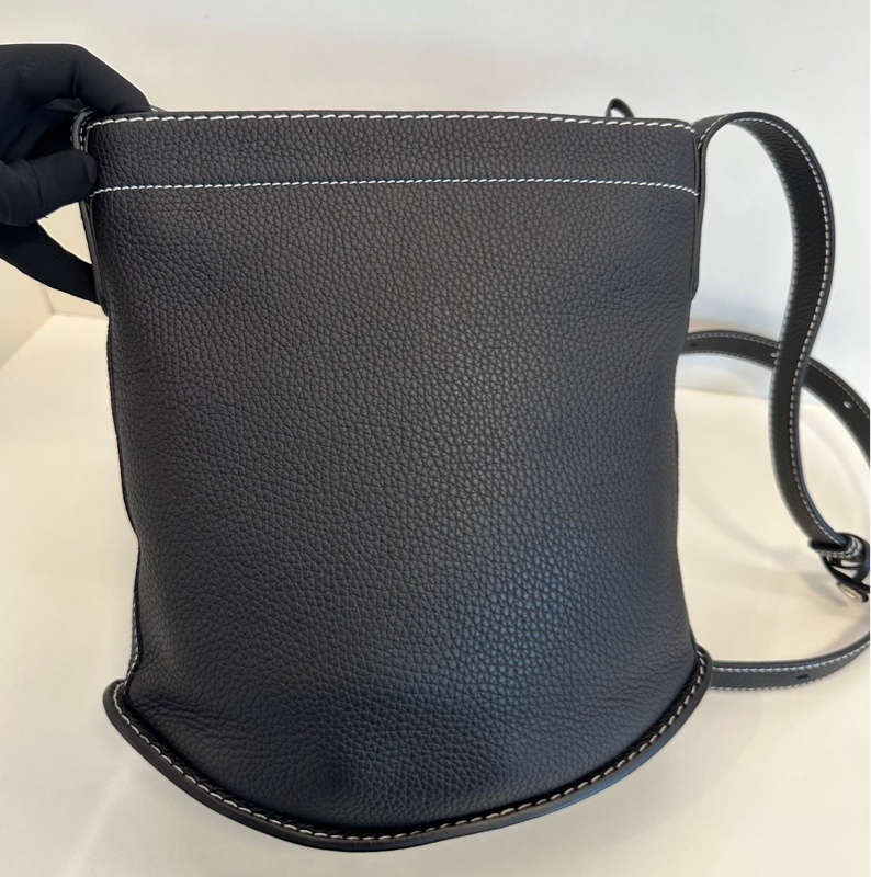 Delvaux daily pin 黑色白綫-9