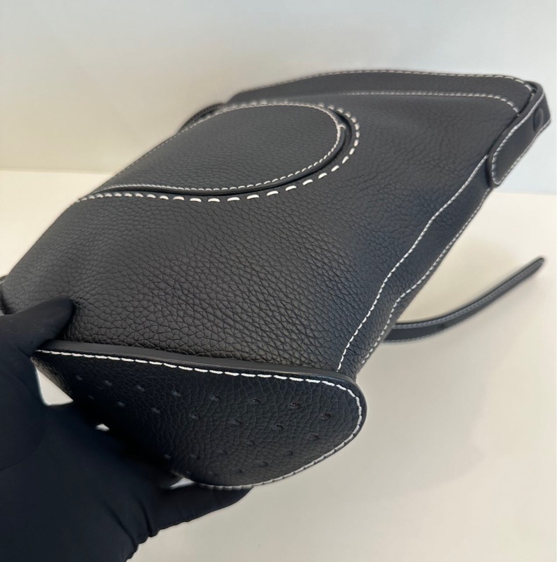 Delvaux daily pin 黑色白綫-14