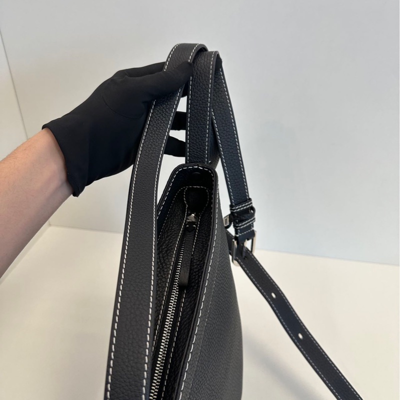 Delvaux daily pin 黑色白綫-19