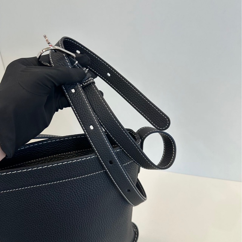 Delvaux daily pin 黑色白綫-20