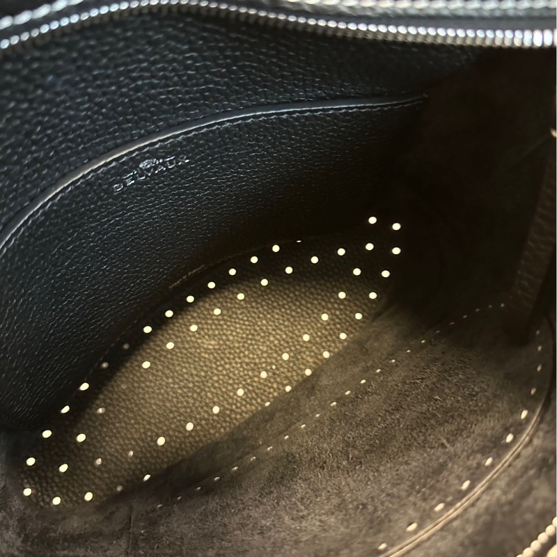 Delvaux daily pin 黑色白綫-23