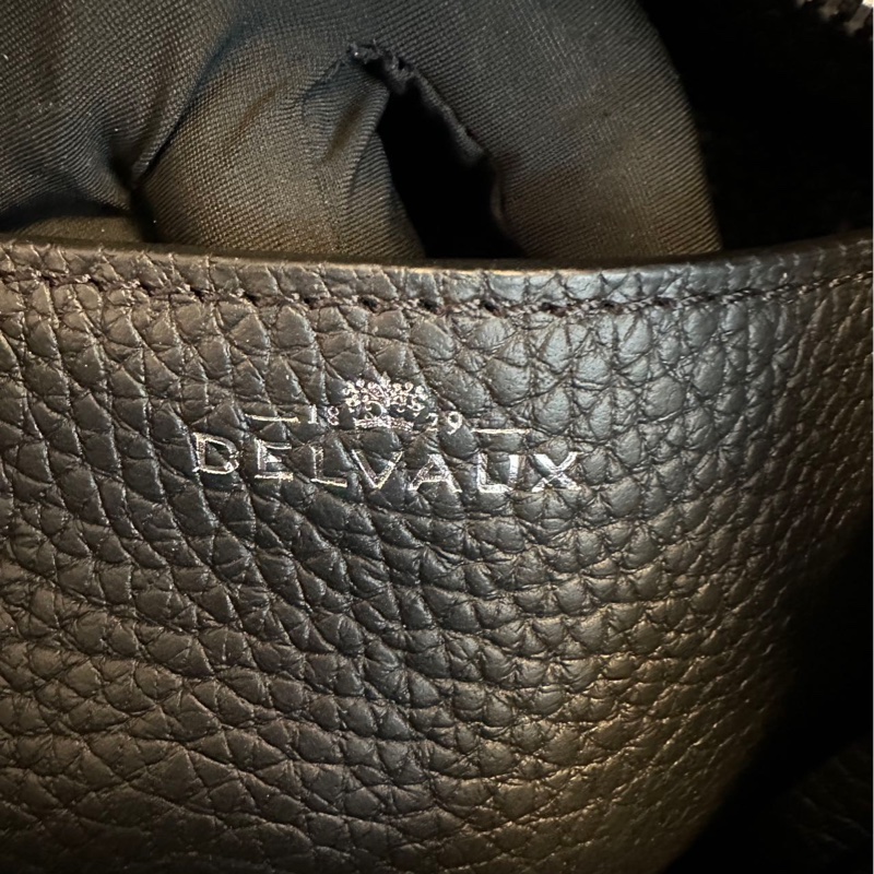 Delvaux daily pin 黑色白綫-24