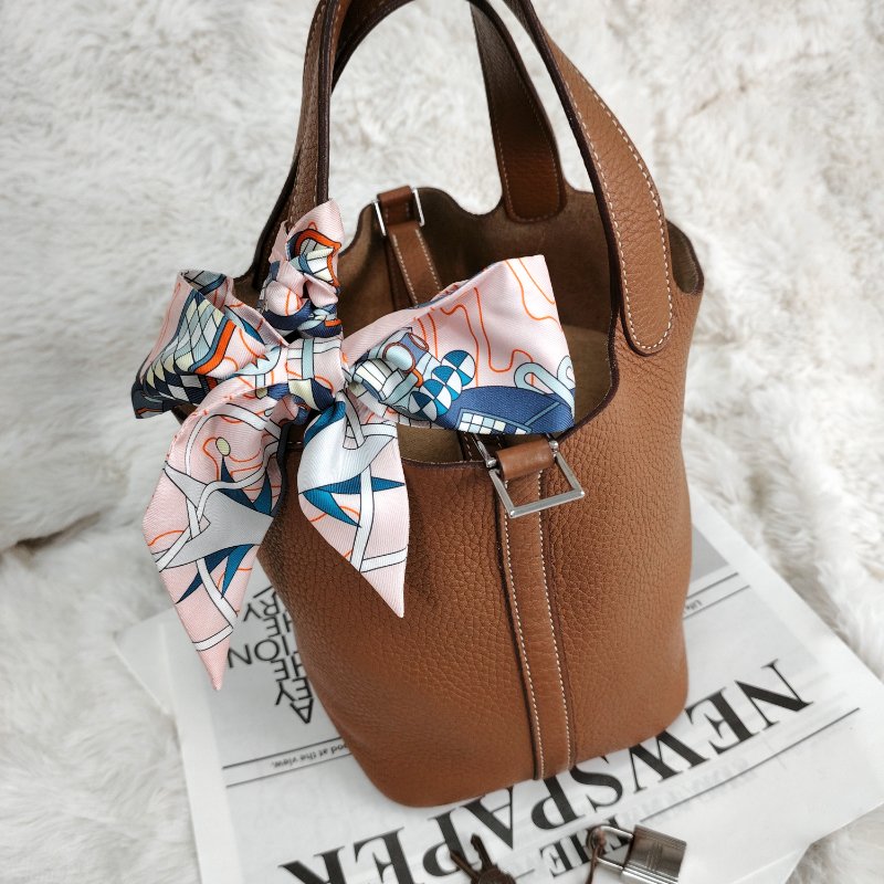 Hermès Picotin18 金棕色銀扣 tc皮 T刻-1