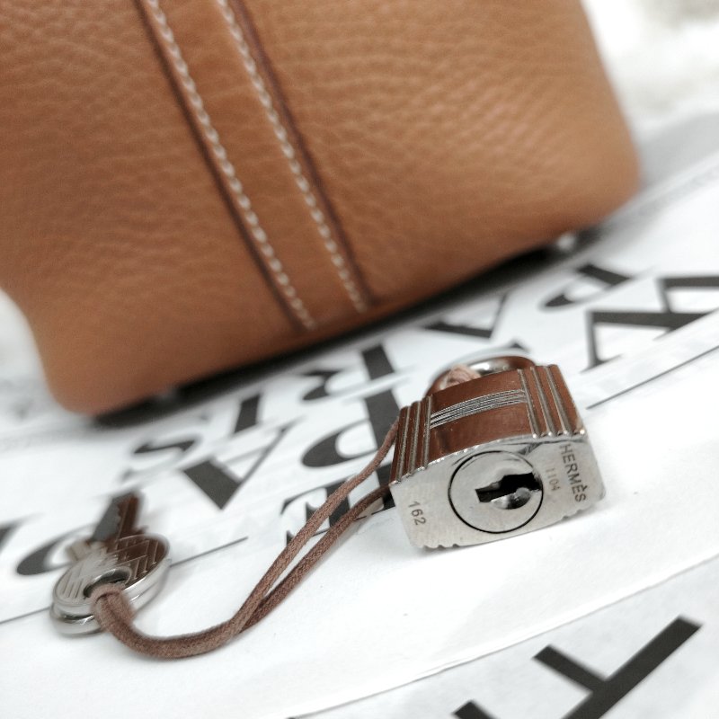 Hermès Picotin18 金棕色銀扣 tc皮 T刻-6