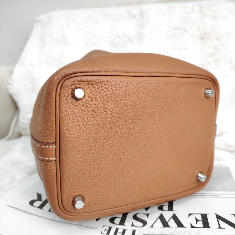 Hermès Picotin18 金棕色銀扣 tc皮 T刻-7