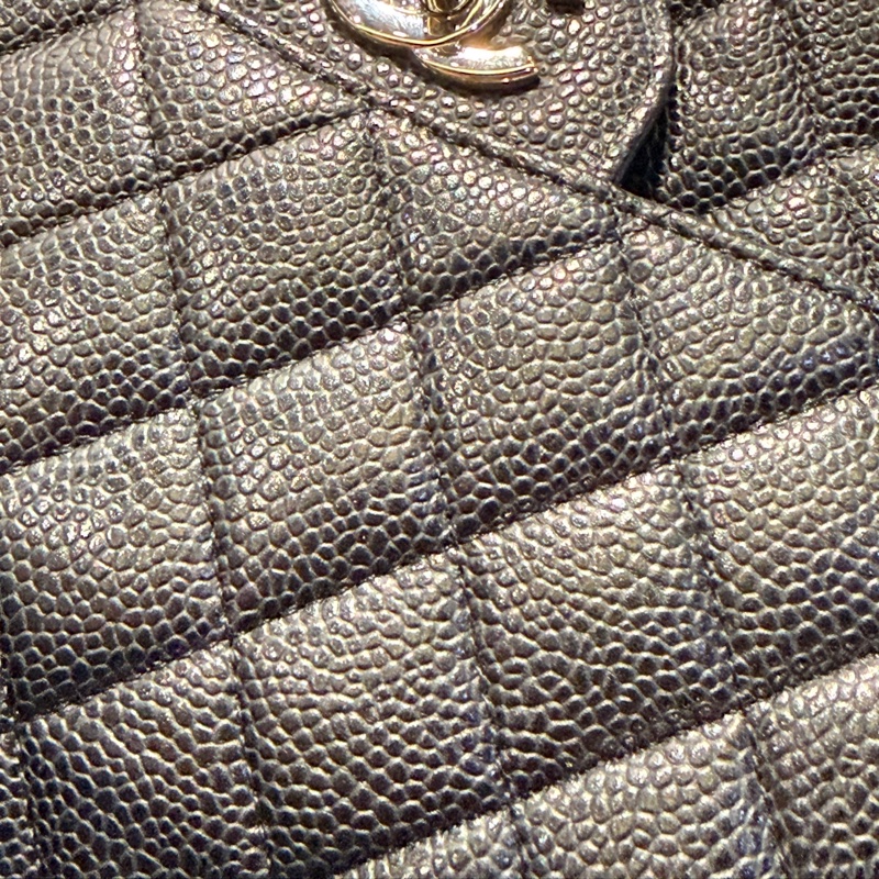 超少見黑色內裡🖤9新以上✨37萬閒置美品coco25🖤Chanel香奈兒CF25經典11.12口蓋包 黑銀荔枝牛皮 12-19