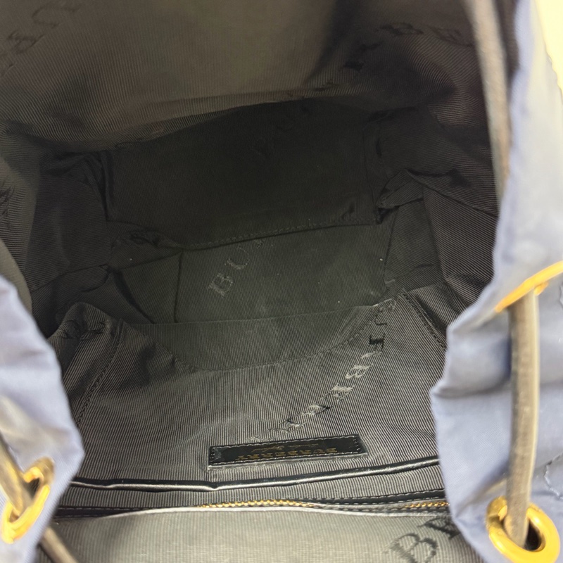 Burberry 經典帆布抽繩翻蓋 尼龍雙肩包 深藍色  尺寸 約35.24.12 附件：塵袋-7