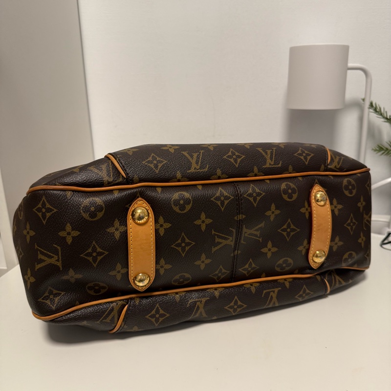 LV Louis Vuitton 南瓜包 Galliera Monogram 老花肩背包-7