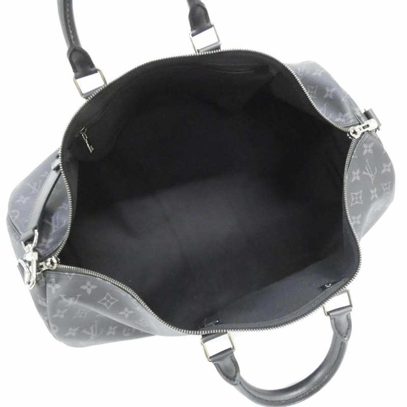 路易威登 Monogram Eclipse Keepall Bandouliere 55cm M40605 波士頓包-5