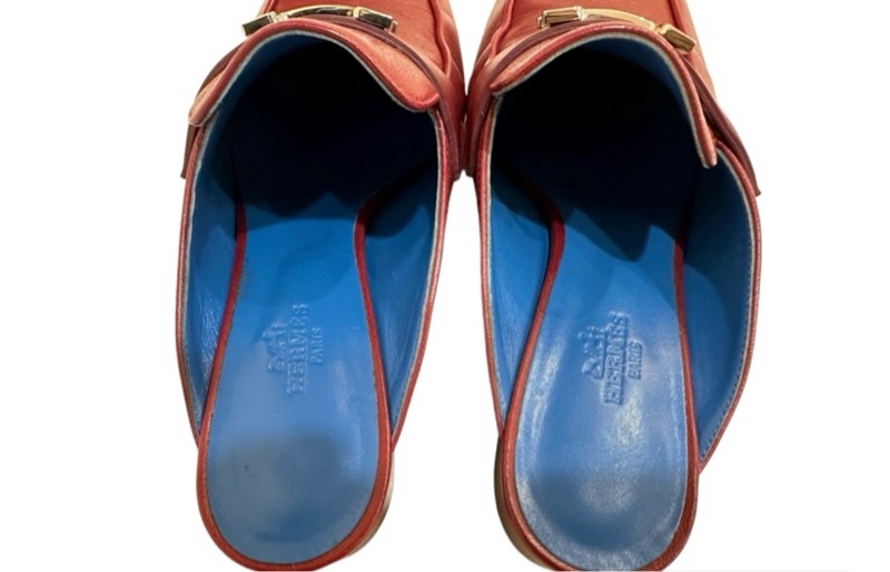 Hermès H銀扣穆勒鞋 EU37.5-5
