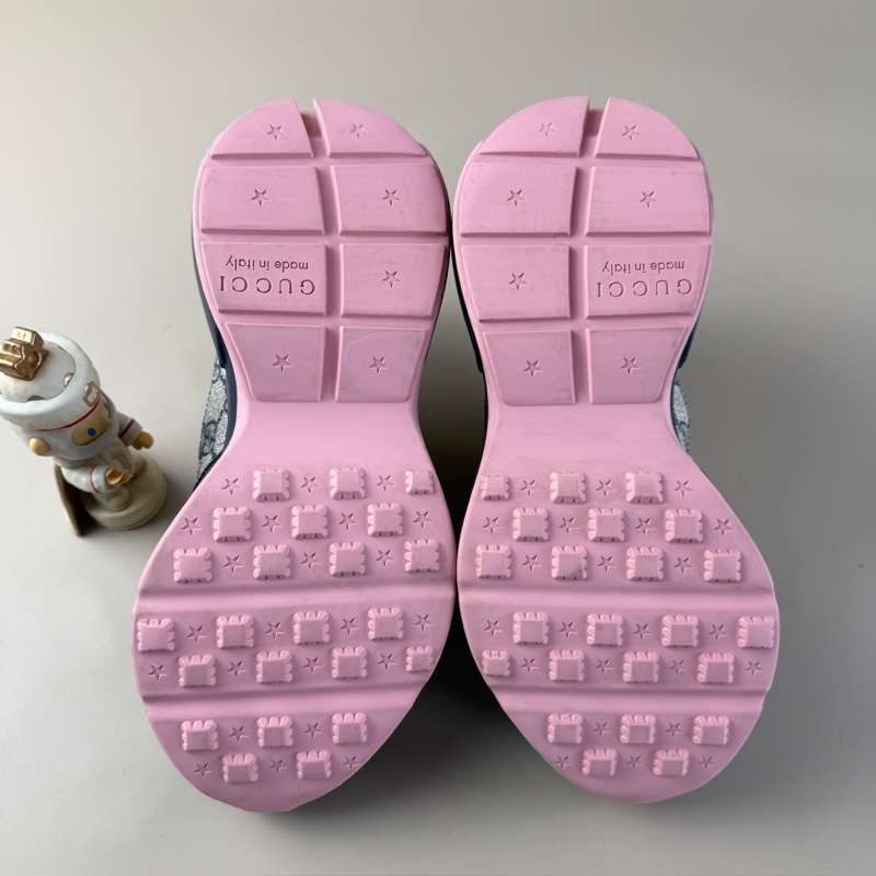 GUCCI/古馳 黑粉滿印雙G老爹鞋 35碼 99新 品相完美 YLP4248-4