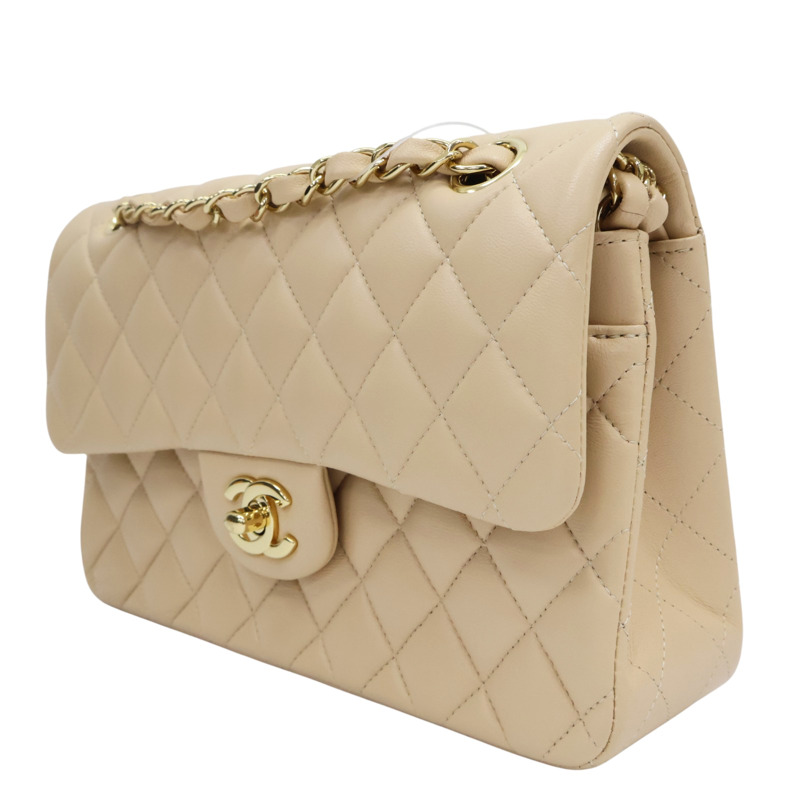 杏色 菱格紋 羊皮 COCO 23 鍊帶 肩背包 金扣【CHANEL 香奈兒】 A01113-2