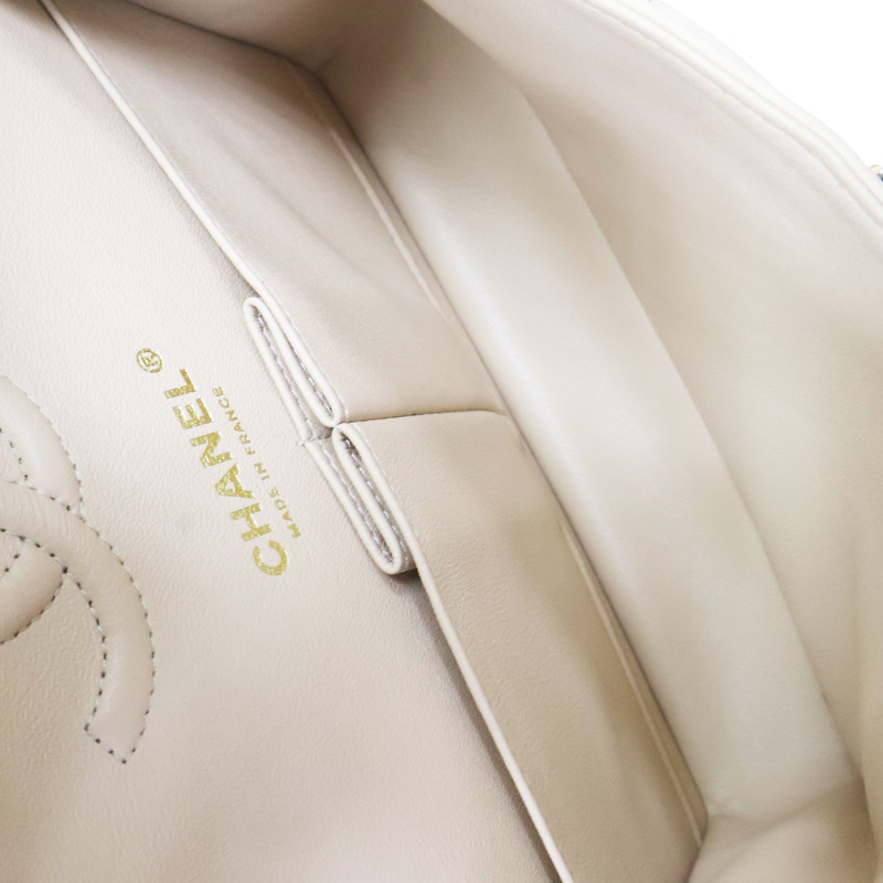 杏色 菱格紋 羊皮 COCO 23 鍊帶 肩背包 金扣【CHANEL 香奈兒】 A01113-4