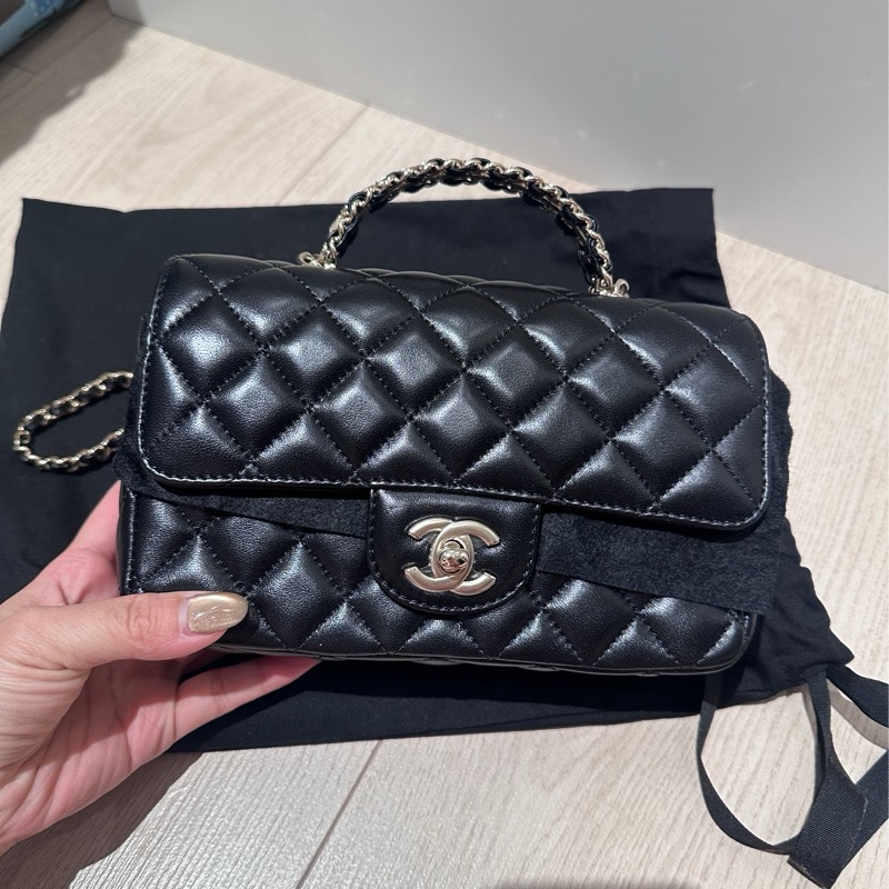 Chanel CF 鑽石提把 芯片款-5