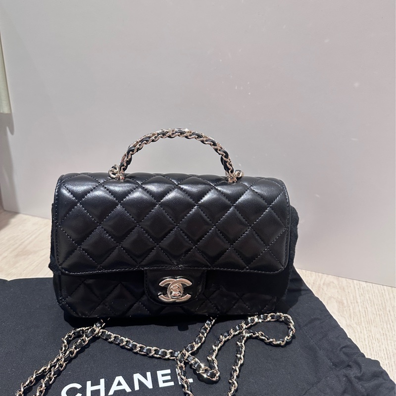 Chanel CF 鑽石提把 芯片款-7