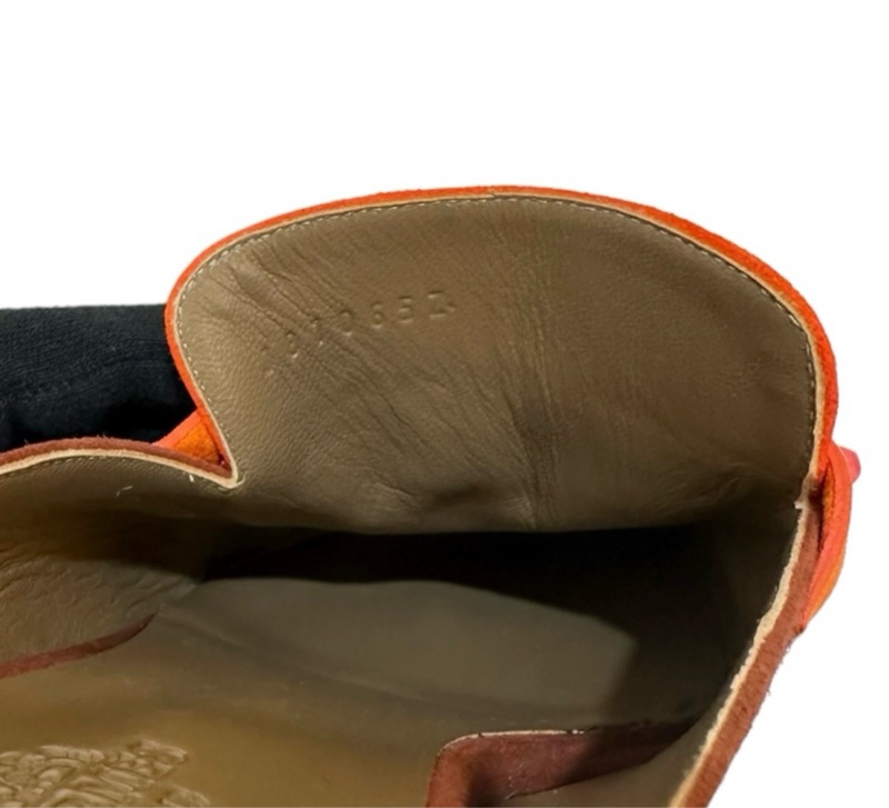 Hermès Doblis三色麂皮絨穆勒鞋 EU 37.5-4