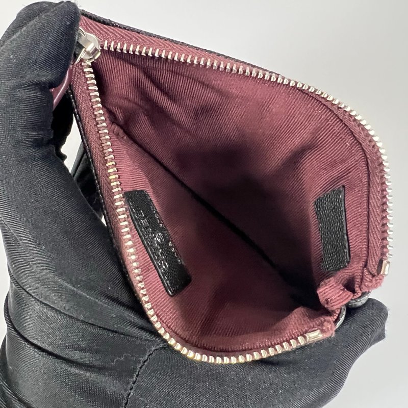 CHANEL 一字拉鍊包荔枝黑 晶片款-5