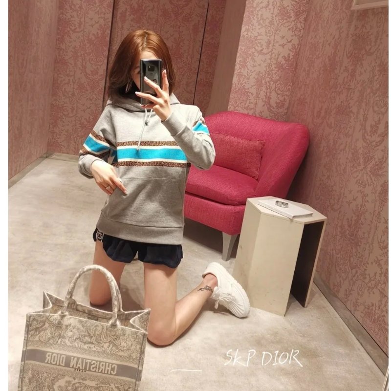 ❤️ DIOR LOGO款 精致圖案 百搭款式 連帽衫-2