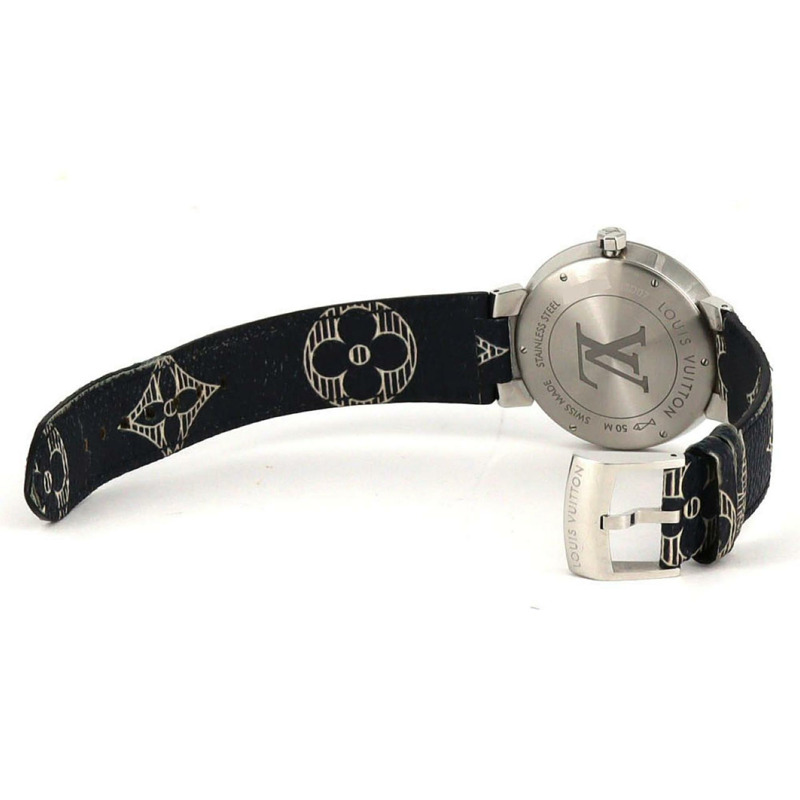 路易威登 Tambour Slim Q2D07 不銹鋼石英錶-4