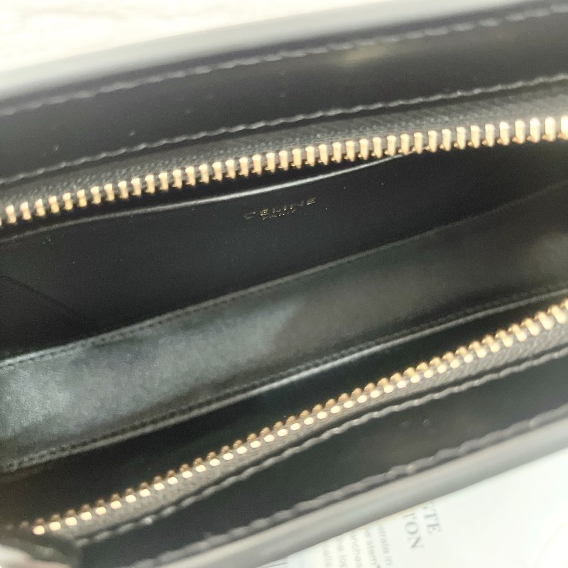 Celine tilly 黑金中號全皮腋下包 22×13.5×4cm 全新閒置配件塵袋-5