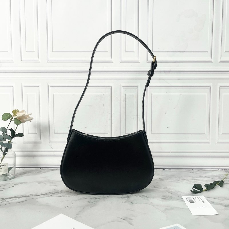 Celine tilly 黑金中號全皮腋下包 22×13.5×4cm 全新閒置配件塵袋-7