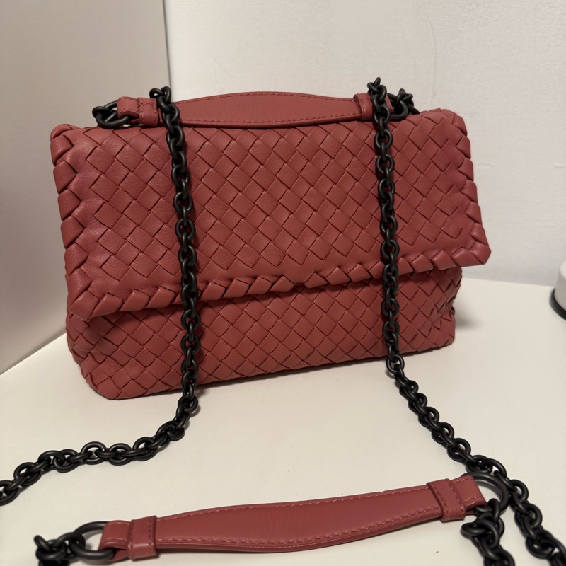 BV Bottega Veneta編織 肩背包 斜背包 兩用包 含隨身鏡-3