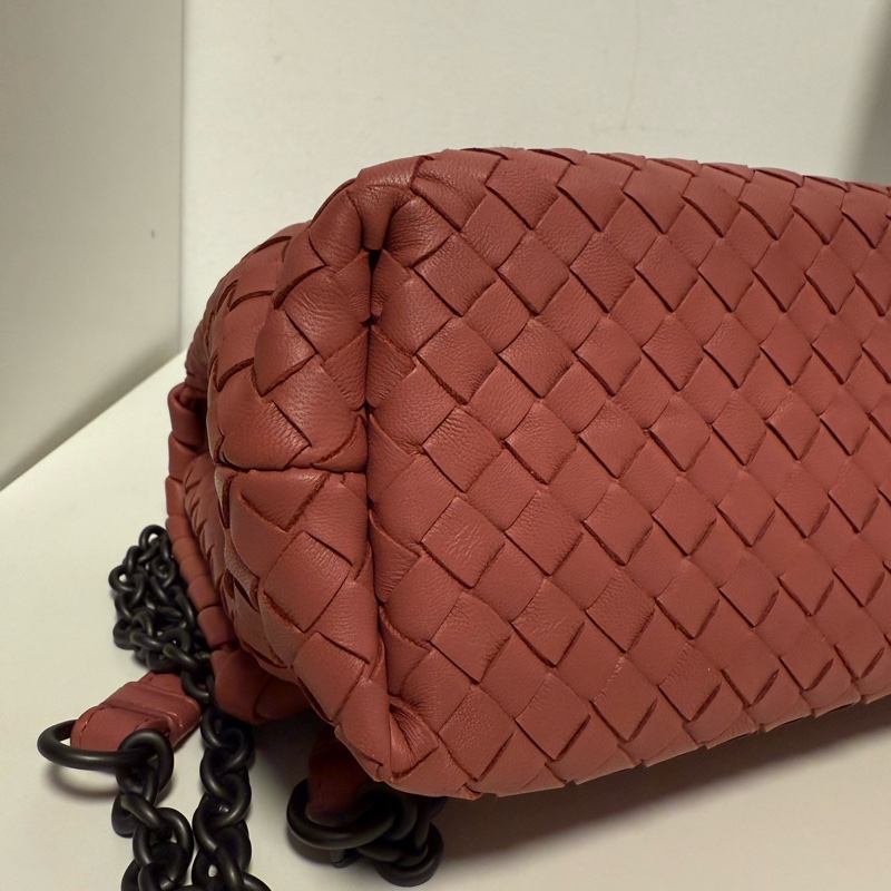 BV Bottega Veneta編織 肩背包 斜背包 兩用包 含隨身鏡-9