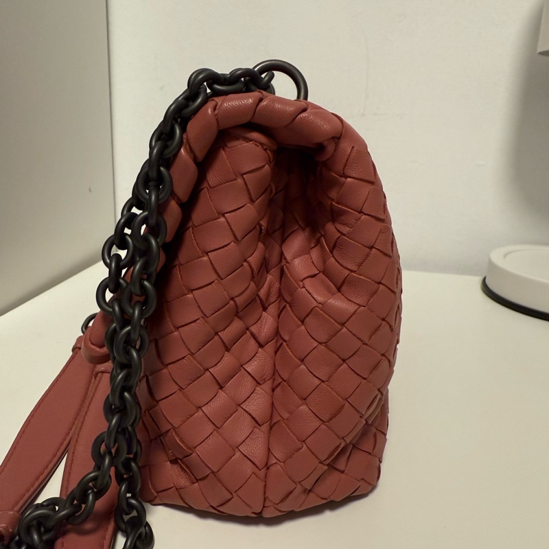 BV Bottega Veneta編織 肩背包 斜背包 兩用包 含隨身鏡-11